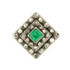 Sortija de oro esmeraldas y diamantes