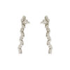 Pendientes de oro blanco y diamantes - Imagen 2