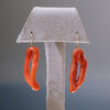 Pendientes de oro y coral